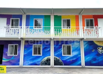La película de pintura de los paneles de pared de la casa contenedor desmontable